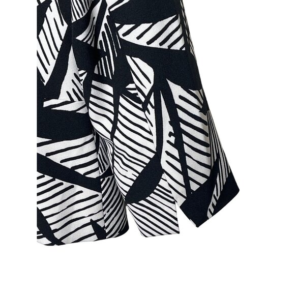 Kasper Black White Abstract Blazer 6 Modern Workwear One Button Jacket - Picture 13 of 13